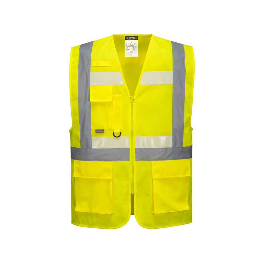 CHALECO GLOWTEX EZEE ZIP EXECUTIVE – PORTWEST PANTALON M6PAN | JR Implementos