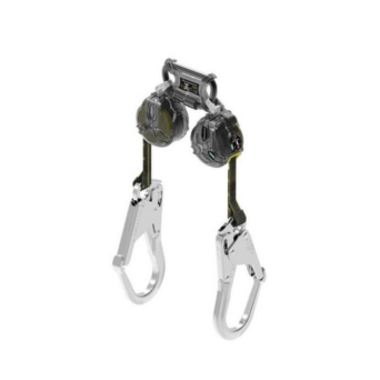 RETRÁCTIL LATCHWAYS MINI DOBLE DE CINTA GANCHO GRANDE ALUMINIO | JR Implementos