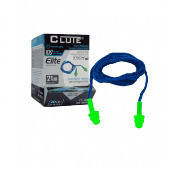 tapon de oido tpr elite verde con estuche clute (x100) (copia)