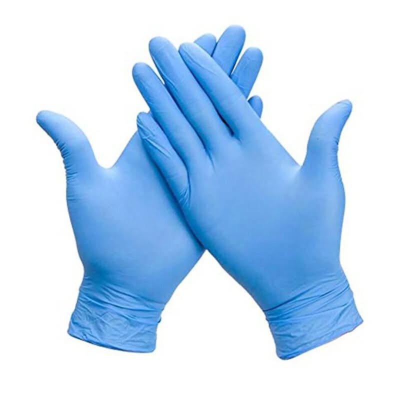 Guante de Nitrilo Desechable sin Polvo (100 Unds)