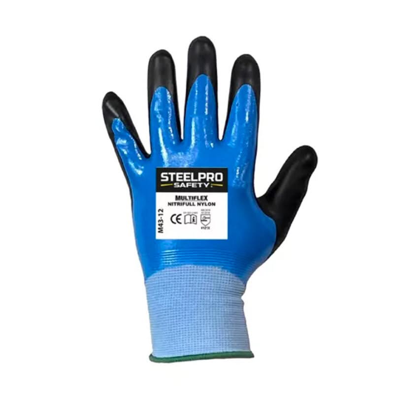 Guante de Nylon con Recubrimiento Total de Nitrilo STEELPRO