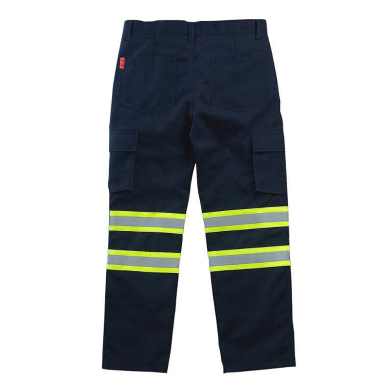 pantalon cargo modelo ares azul marino drill 100% poliester tecnologÍa fortec con cinta tr550 2" combinada 2 vueltas